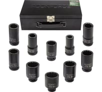 Набор головок ударных глубоких 10 предметов, 3/4", 12гр. Rockforce RF-6108-9MPB(54995)