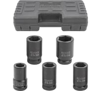 Набор головок ударных глубоких 5 предметов, 1" (6-гран) (27,32,33,36,41мм), в кейсе Rockforce RF-8051-5MPB