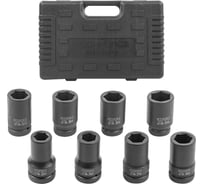 Набор головок ударных глубоких 8 предметов 1" (6-гран) (22,24,27,30,32,36,38,41), в кейсе Rockforce RF-8081-5MPB