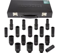 Набор головок ударных 6-гранных 33 предмета, 1/2"DR, в кейсе Rockforce RF-4333-5MPB