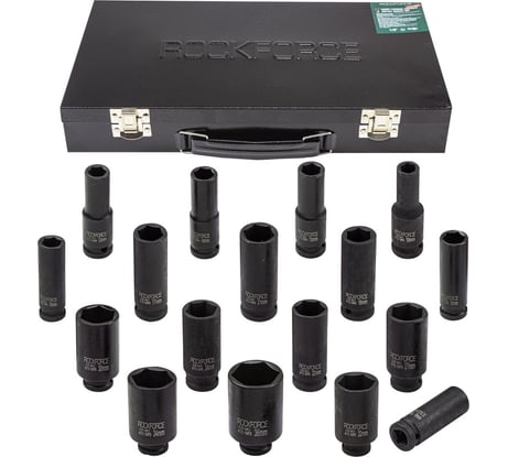 Набор головок ударных Rockforce 33пр., 1/2", 6гр., в кейсе RF-4333-5MPB RF-4333-5MPB(54961)