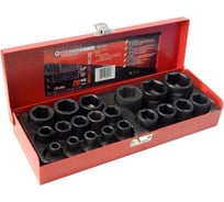 Набор головок ударных 6-гранных 20 предметов, 1/2"DR, в кейсе Rockforce RF-4203-5MPB