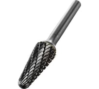 Бор-фреза твердосплавная тип l, 12x28 мм, S=6 мм, коническая закругленная Diamond Industrial DIDBFL1228