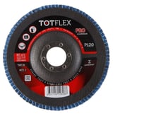 Круг лепестковый торцевой TOTFLEX AGGRESSOR-PRO 2 125x22 Z P120 4631148128088