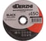 Диск отрезной по металлу Black 150x1.8x22.2 мм, набор 3 шт DERZHI 68150-18-3 1