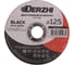 Диск отрезной по металлу Black 125x1.2x22.2 мм, набор 5 шт DERZHI 68125-12-5 1
