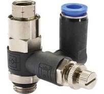 Дроссель с управляемым обратным клапаном 8 мм, G1/4 CDC Pneumatics PVSC 08G02