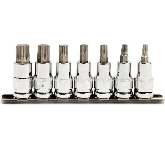 Набор бит TORX 1/2"DR, 7 шт KINGQUEEN WIB-8 1