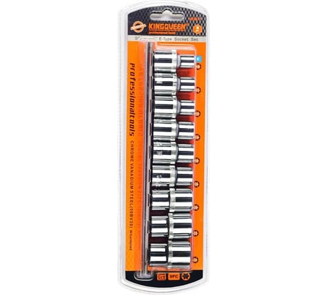 Набор головок TORX 1/2"DR, 9 шт KINGQUEEN WIB-7