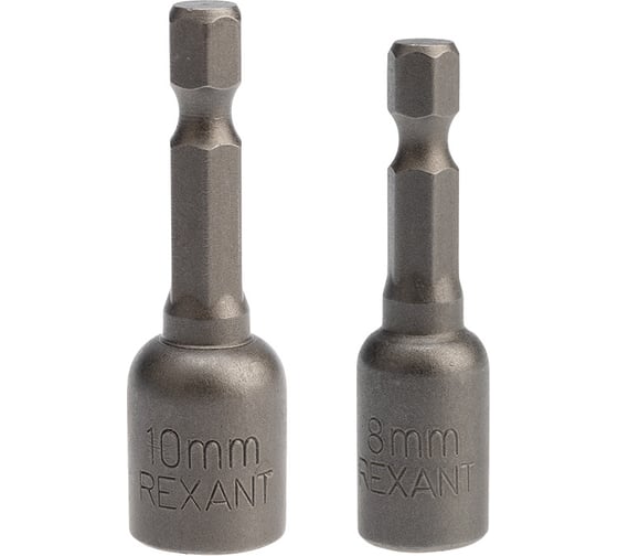 Ключ-насадка магнитная 8x48 мм + 10x48 мм, 1/4" 2 шт. KRANZ KR-92-0402-2
