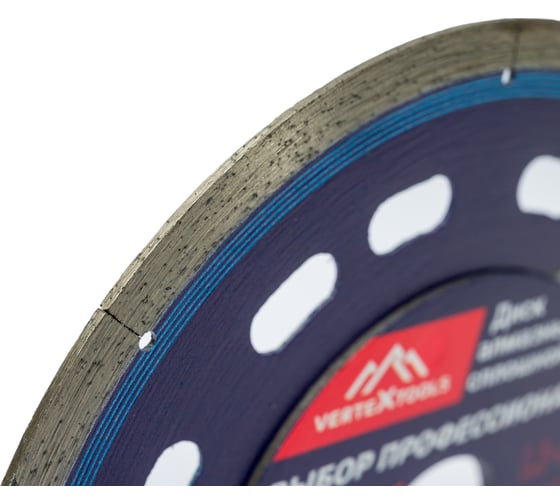 Диск алмазный Vertex 125x1.1 мм, сплошной, 7d li-ion по керамике Vertextools 04-125-43
