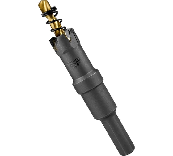 Коронка по металлу твердосплавная с центрирующим сверлом 16 мм ...