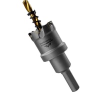 Коронка по металлу твердосплавная с центрирующим сверлом 25 мм Vertextools 1819-25