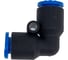 Фитинг L-образный пластиковый 6 мм CDC Pneumatics PUL 06N 4