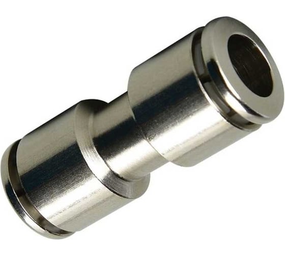 Фитинг цанговый прямой никилированная латунь, 12 мм CDC Pneumatics BUC 12N 1