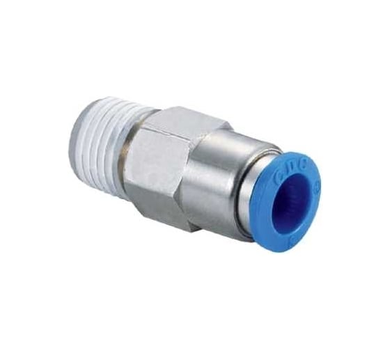 Фитинг цанговый прямой с обратным клапаном 8 мм, 1/4 CDC Pneumatics CVPC 0802 1