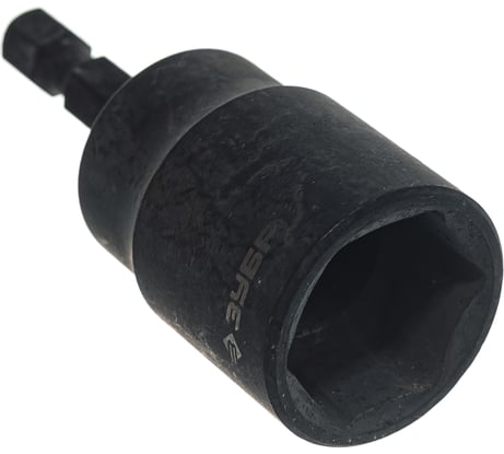 Удлиненная бита ПРОФИ с торцовой головкой Зубр, хвостовик E 1/4", 17 мм 26377-17