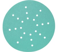 Шлифовальный круг FILM L312T 225 мм, на липучке, 24 отв., зеленый, P80, 50 шт SUNMIGHT 53506