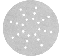 Шлифовальный круг Roxtop White 225 мм, на липучке, 24 отв., белесый, P220, 50 шт RoxelPro 154311