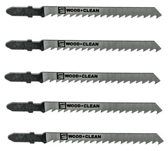 Полотно для лобзика T101D по дереву 6TPI 100 мм 5 шт FASTER TOOLS 1314 1