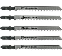 Полотно для лобзика T101BR по дереву 10TPI 100 мм 5 шт FASTER TOOLS 1317 31309593