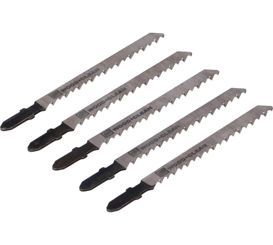 Полотно для лобзика T101DP по дереву 6TPI 100 мм 5 шт FASTER TOOLS 3559 1