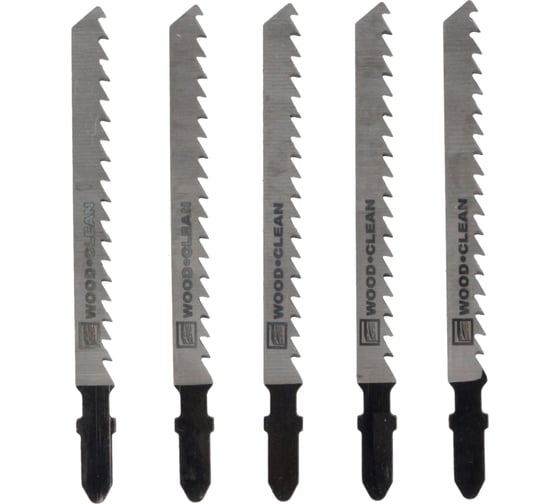Полотно для лобзика T101DP по дереву 6TPI 100 мм 5 шт FASTER TOOLS 3559