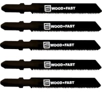 Полотно для лобзика T119A по дереву 20TPI 75 мм 5 шт FASTER TOOLS 3554