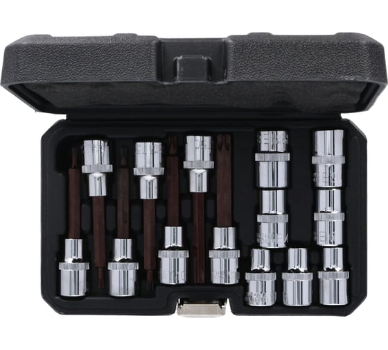 Набор бит и головок Torx 14 штук FASTER TOOLS 1604