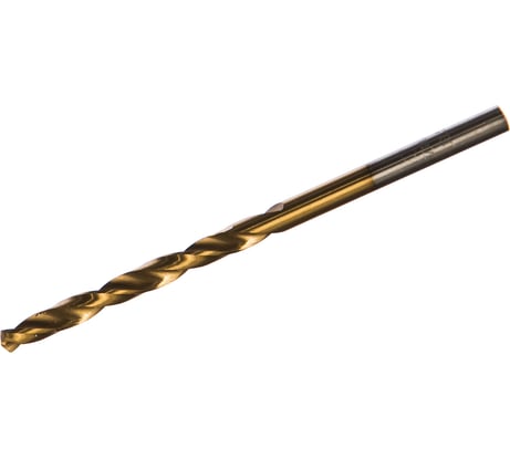 Сверло по металлу титановое HSS-TIN DIN-338 (4х43х75 мм) МастерАлмаз 10501515
