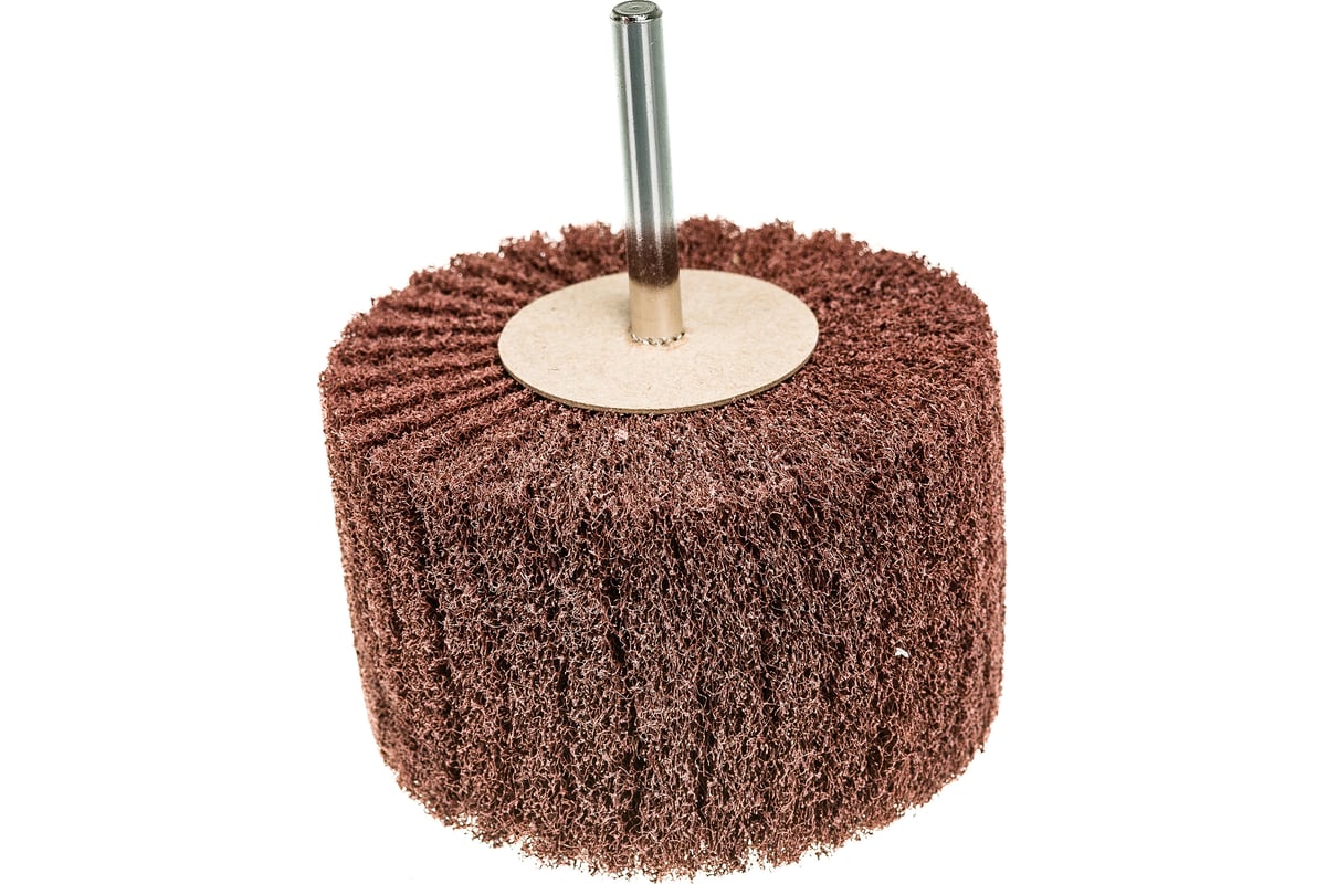 Круг шлифовальный лепестковый из нетканого полотна с оправкой на ...