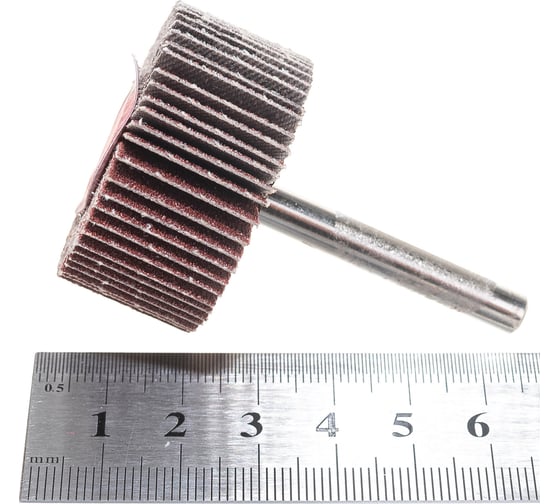 Круг шлифовальный лепестковый с оправкой на шпильке (40х20х6 мм; P80) MESSER 11-40-080