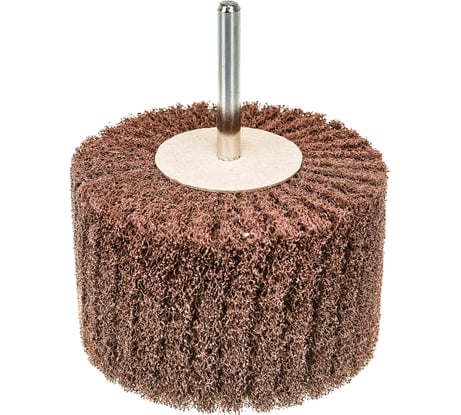 Круг шлифовальный лепестковый из нетканого полотна с оправкой на шпильке (80x50x6 мм; Very Fine 320) MESSER 11-55-320