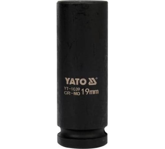 Головка торцевая ударная высокая (19 мм; CrMo; 1/2DR) YATO YT-1039 1