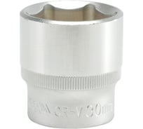Головка торцевая короткая (30 мм; CrV; 1/2DR) YATO YT-1219