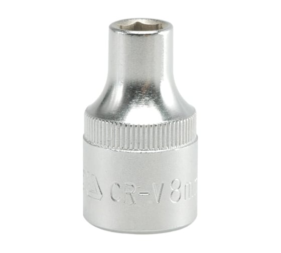 Головка торцевая короткая (8 мм; CrV; 1/2DR) YATO YT-1201