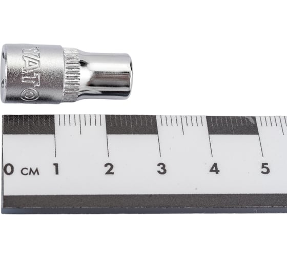 Головка торцевая короткая (6 мм; CrV; 1/4DR) YATO YT-1405