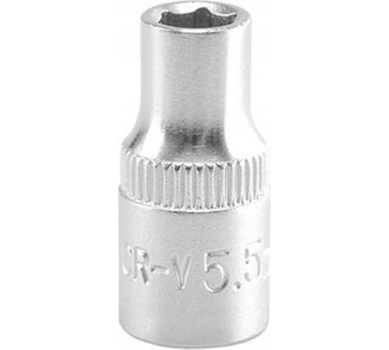 Головка короткая торцевая (4 мм; 1/4; CrV) YATO YT-1401