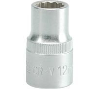Головка торцевая короткая 12 гранная (12 мм; CrV; 1/2DR) YATO YT-1274