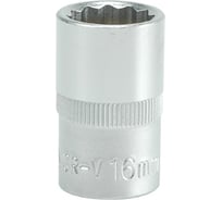 Головка торцевая короткая 12 гранная (16 мм; CrV; 1/2DR) YATO YYT-1278