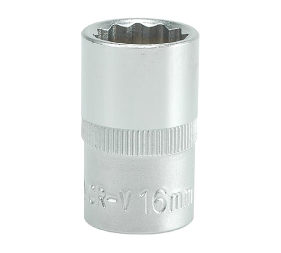 Головка торцевая короткая 12 гранная (16 мм; CrV; 1/2DR) YATO YYT-1278 1