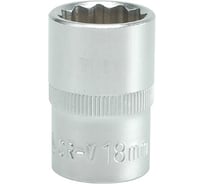 Головка торцевая короткая 12 гранная (18 мм; CrV; 1/2DR) YATO YYT-1280