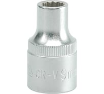 Головка торцевая короткая 12 гранная (9 мм; CrV; 1/2DR) YATO YYT-1271
