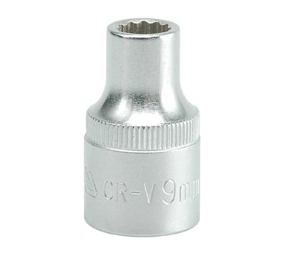 Головка торцевая короткая 12 гранная (9 мм; CrV; 1/2DR) YATO YYT-1271 1