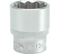 Головка торцевая короткая 12 гранная (27 мм; CrV; 1/2DR) YATO YYT-1289
