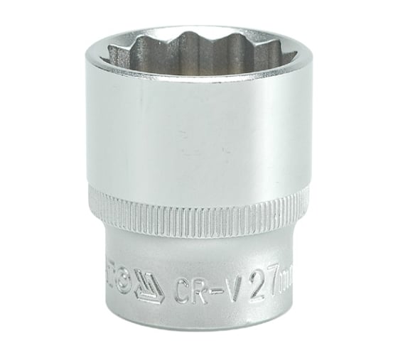 Головка торцевая короткая 12 гранная (27 мм; CrV; 1/2DR) YATO YYT-1289