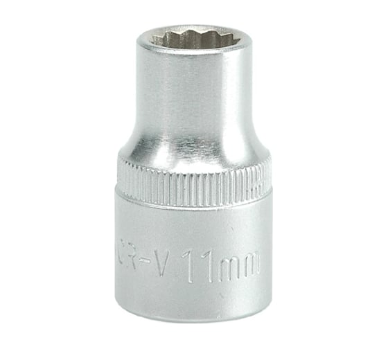 Головка торцевая короткая 12 гранная (11 мм; CrV; 1/2DR) YATO YT-1273