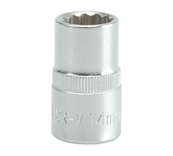 Головка торцевая короткая 12 гранная (14 мм; CrV; 1/2DR) YATO YT-1276