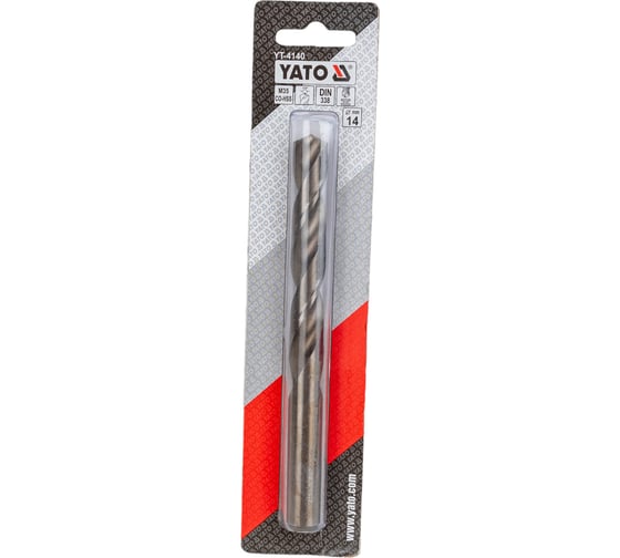 Сверло по металлу Co-HSS (14х108х160 мм) YATO YT-4140