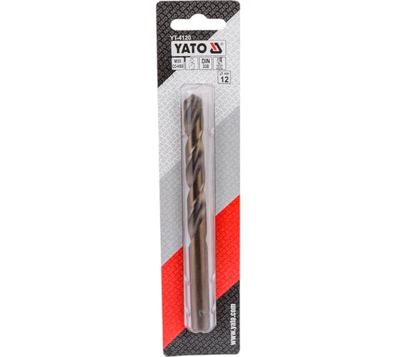Сверло по металлу Co-HSS (12х101х151 мм)YATO YT-4120